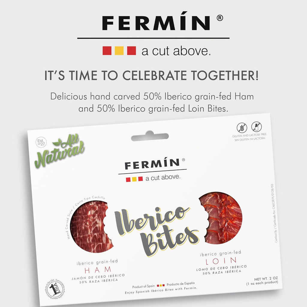 Manchego Cheese D.O.P – Approx. 1 lb Wheel + Free Ibérico Ham (1 oz) & Ibérico Loin (1 oz) by Fermín – Authentic Spanish Tapas Pairing – Product of Spain by Casa Mayor